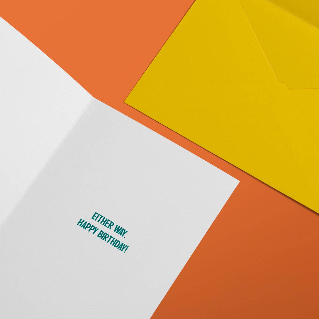 Gossip or Trauma Birthday Card - Box Turtle