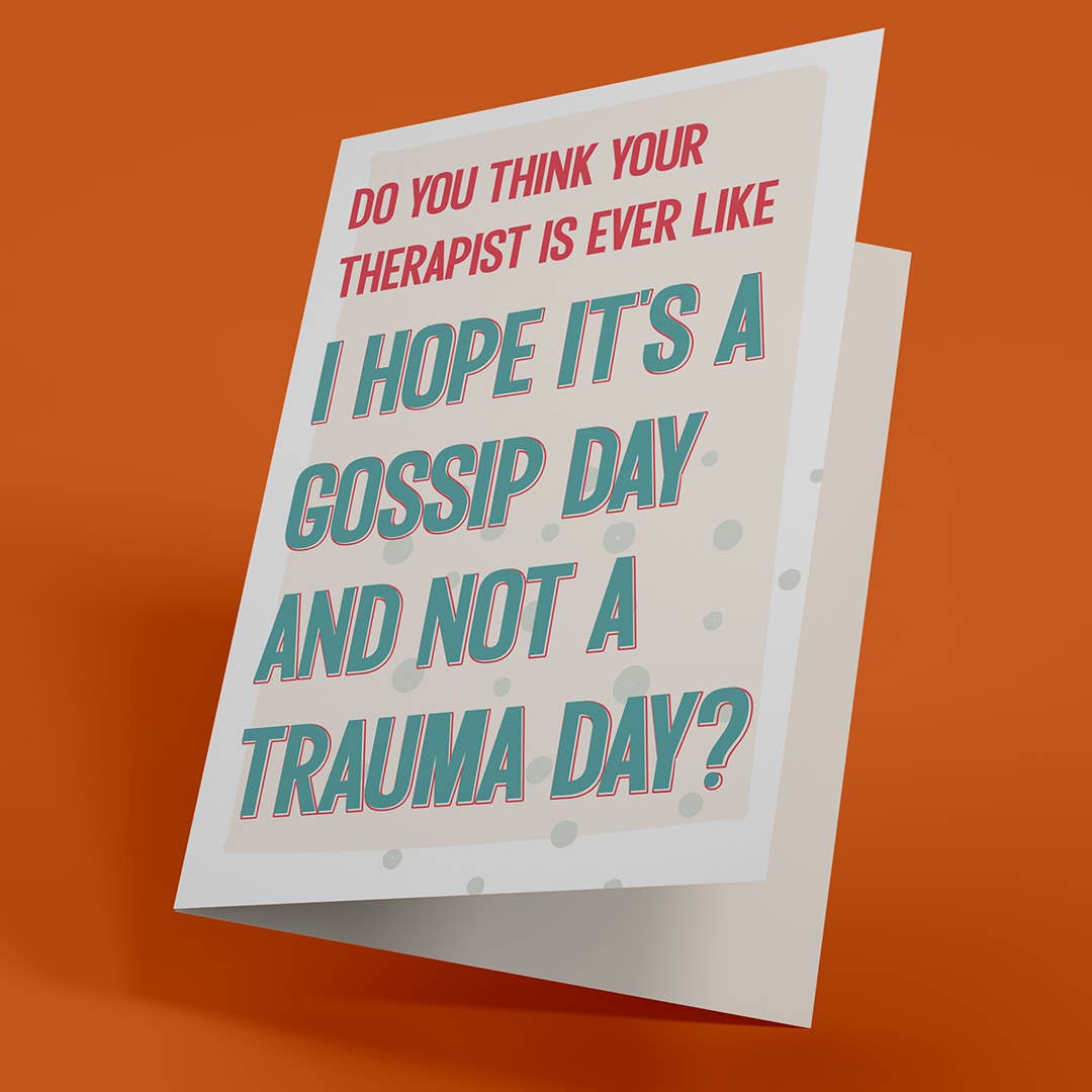 Gossip or Trauma Birthday Card - Box Turtle