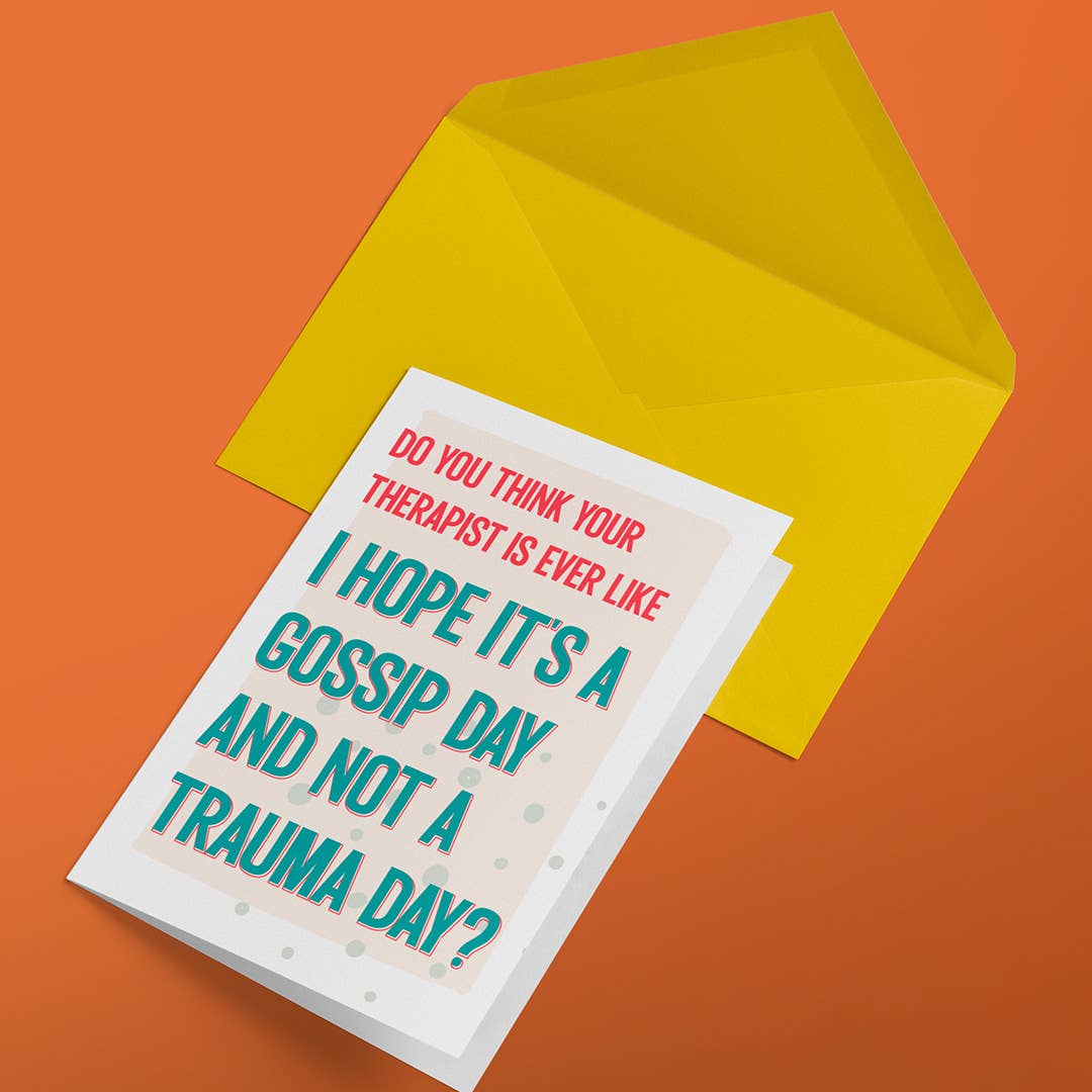 Gossip or Trauma Birthday Card - Box Turtle