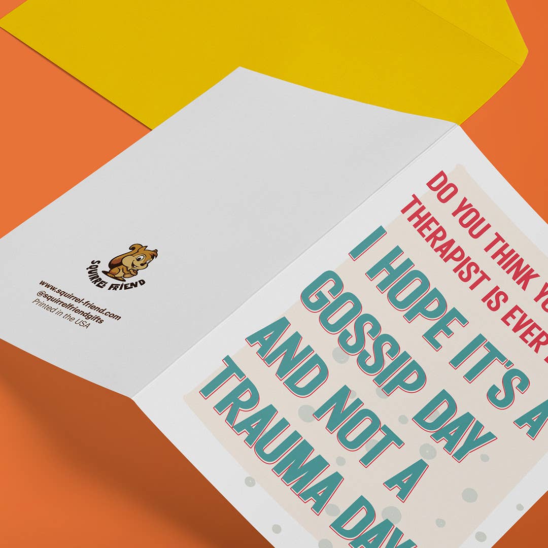 Gossip or Trauma Birthday Card - Box Turtle