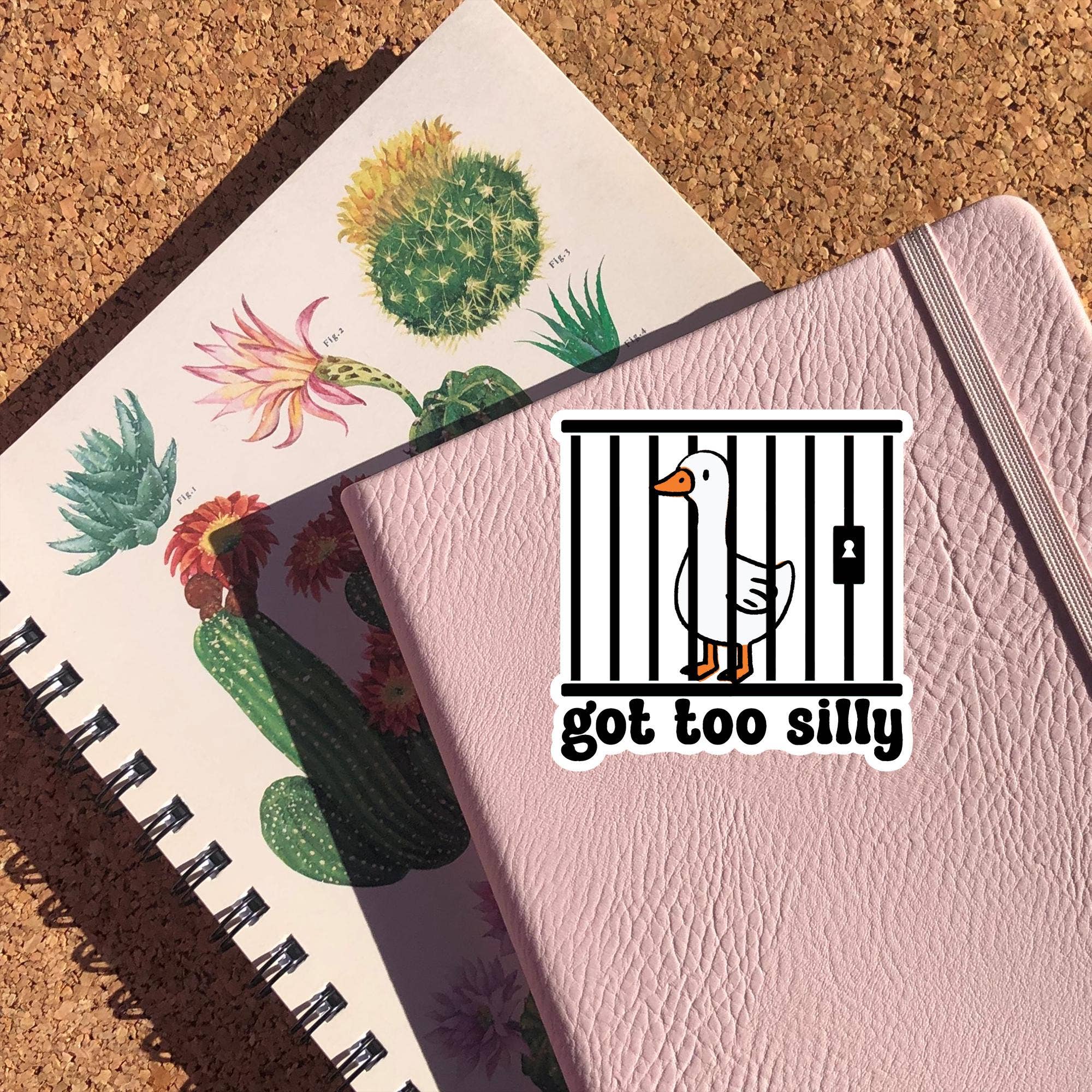 Got Too Silly Goose Sticker - Box Turtle