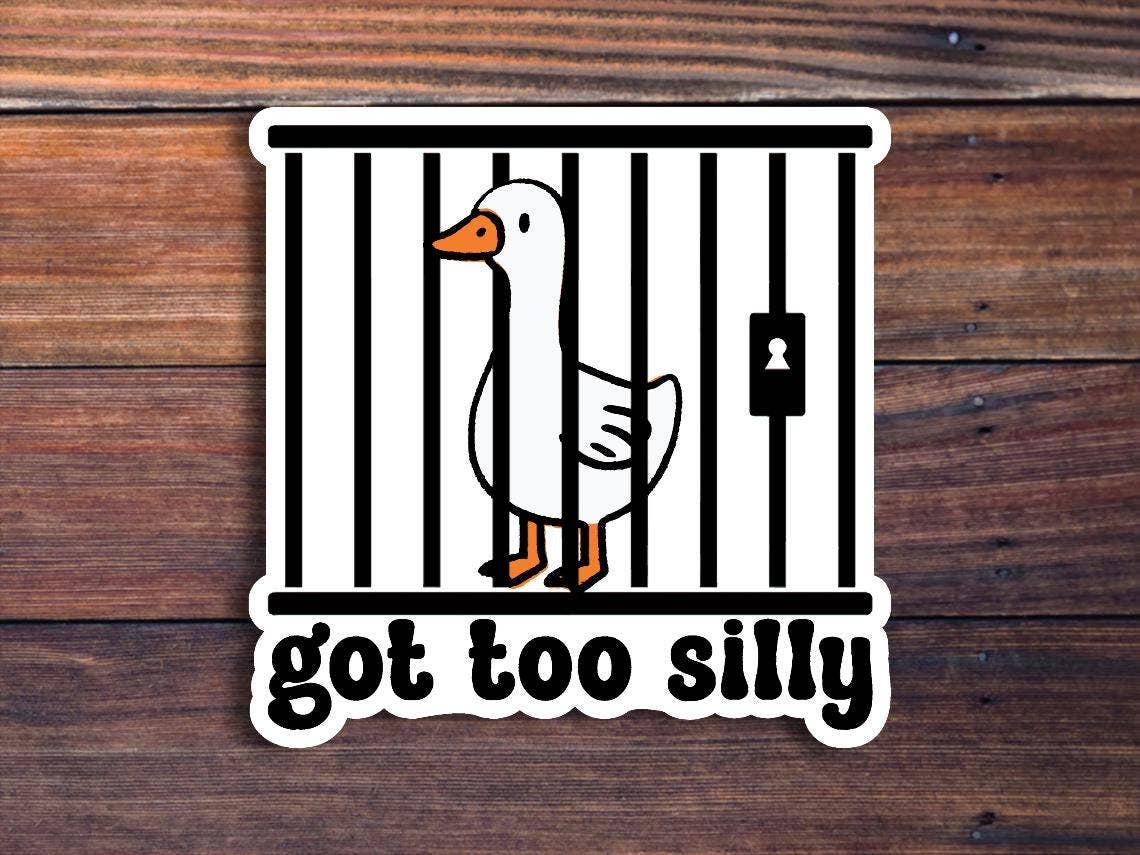 Got Too Silly Goose Sticker - Box Turtle