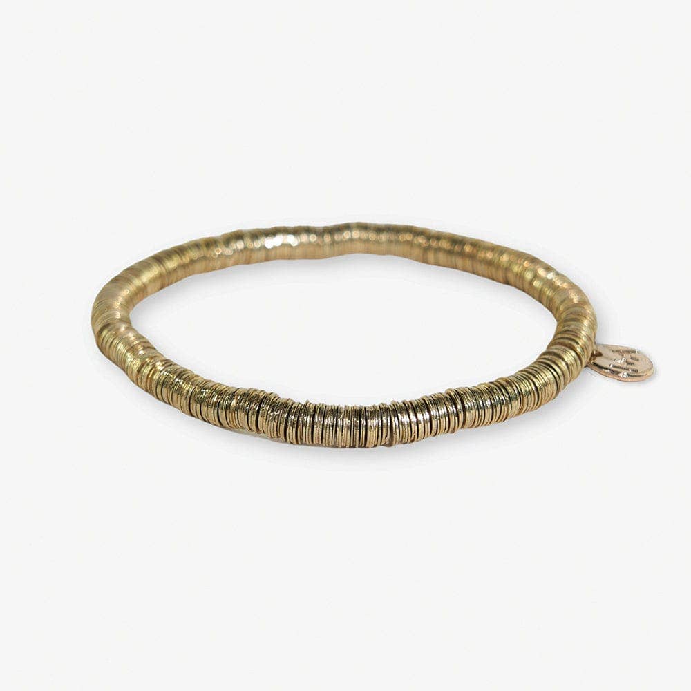 Grace Solid Stretch Bracelet Gold - Box Turtle