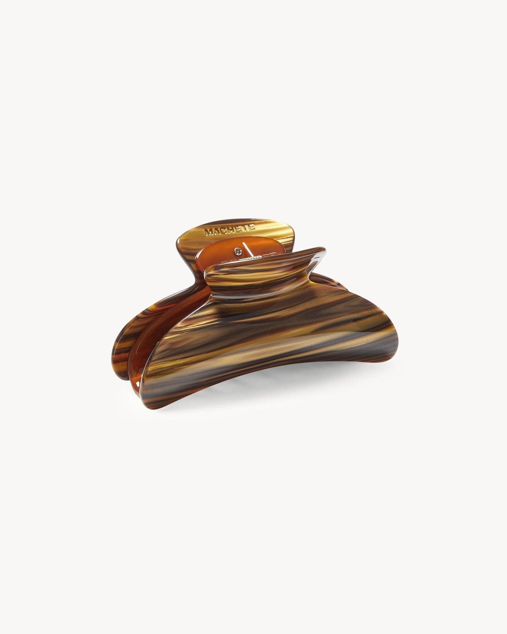 Grande Heirloom Claw in Tiger's Eye - Box Turtle