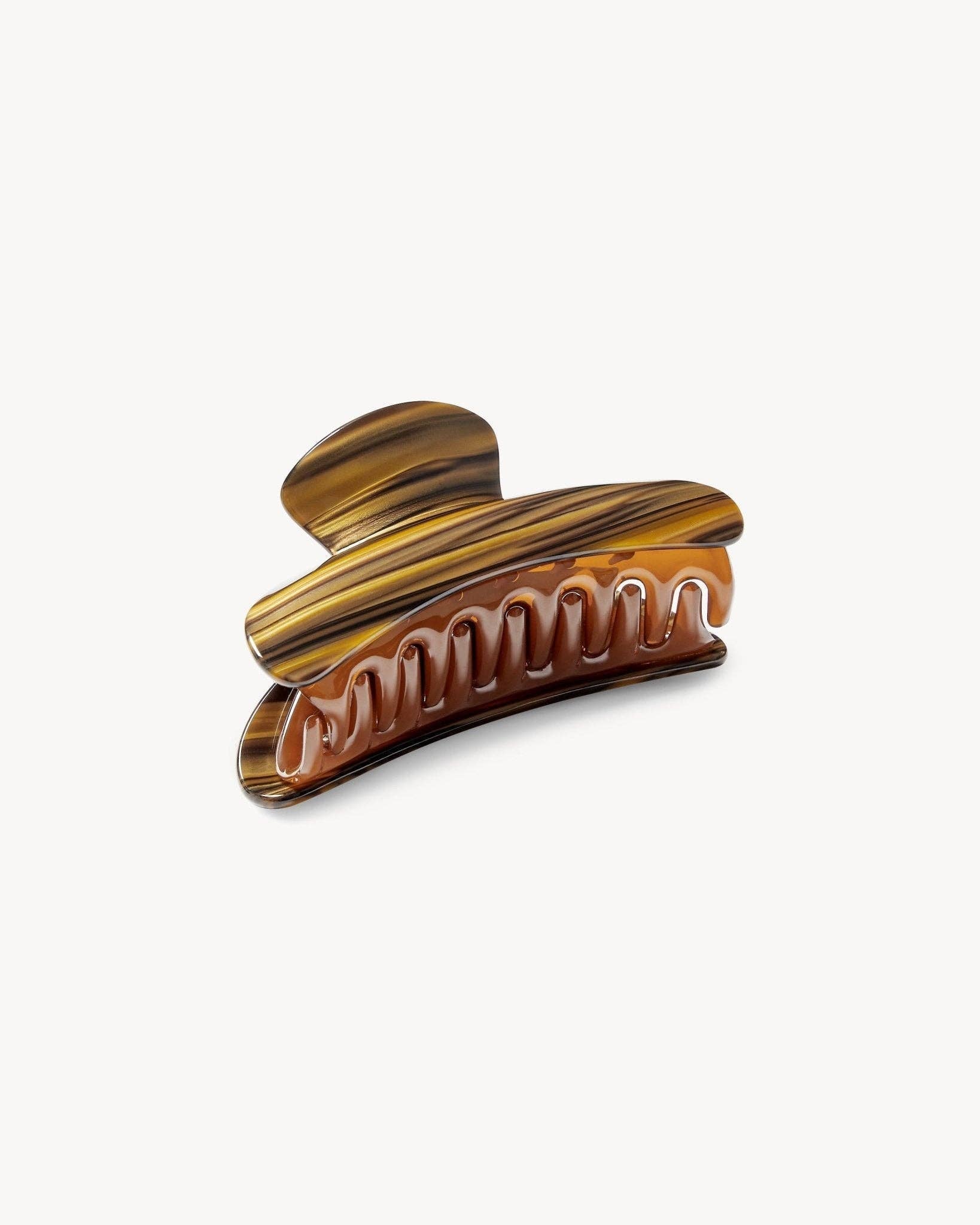 Grande Heirloom Claw in Tiger's Eye - Box Turtle