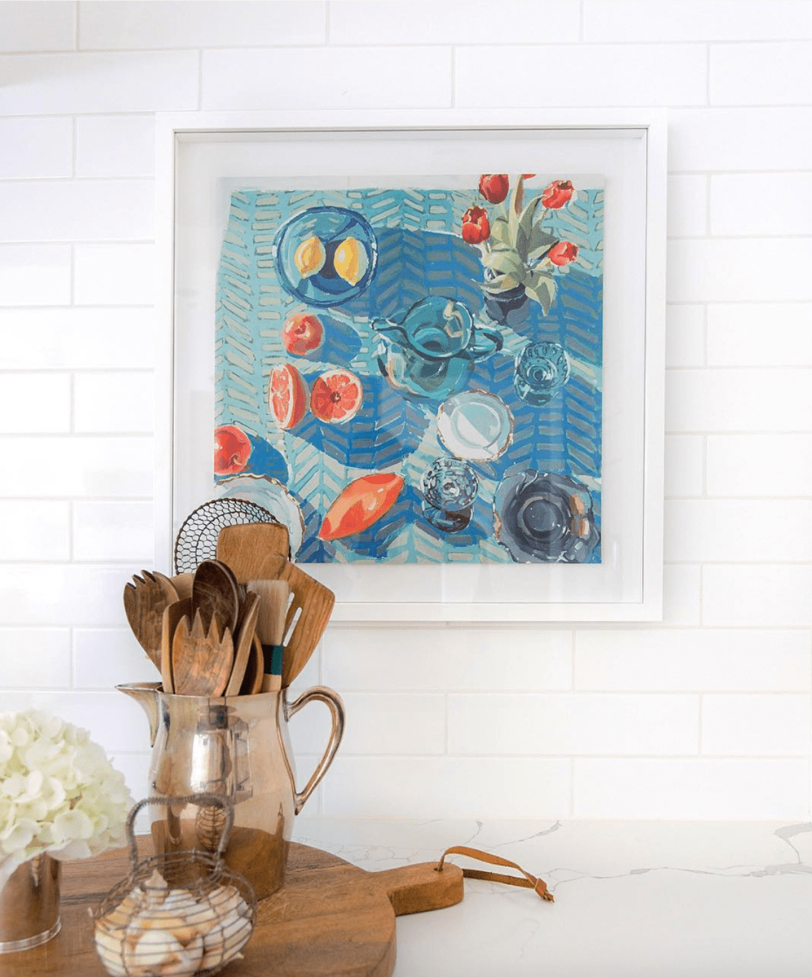 Grapefruit Gathering Print - Box Turtle