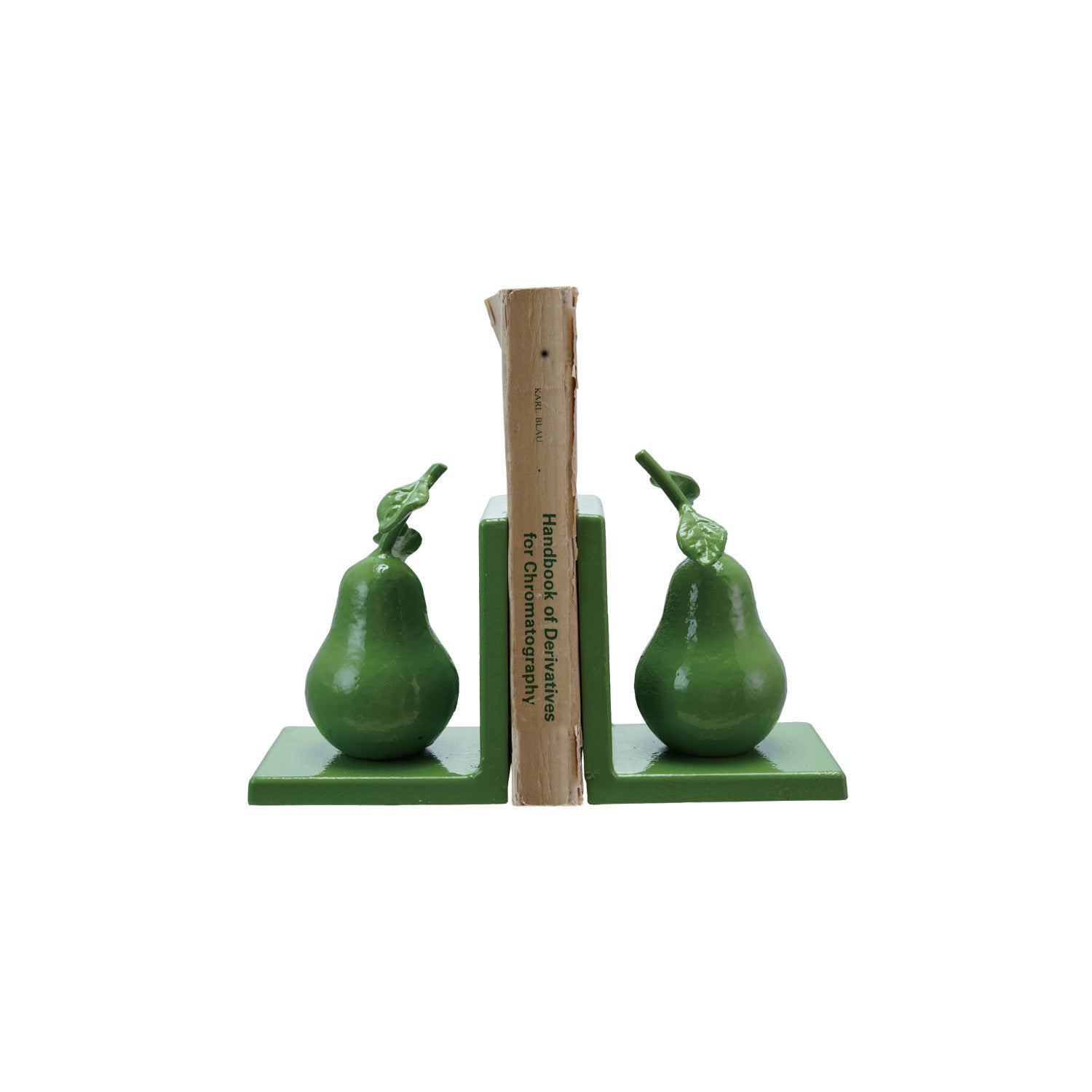 Green Cast Iron Pear Bookend - Box Turtle