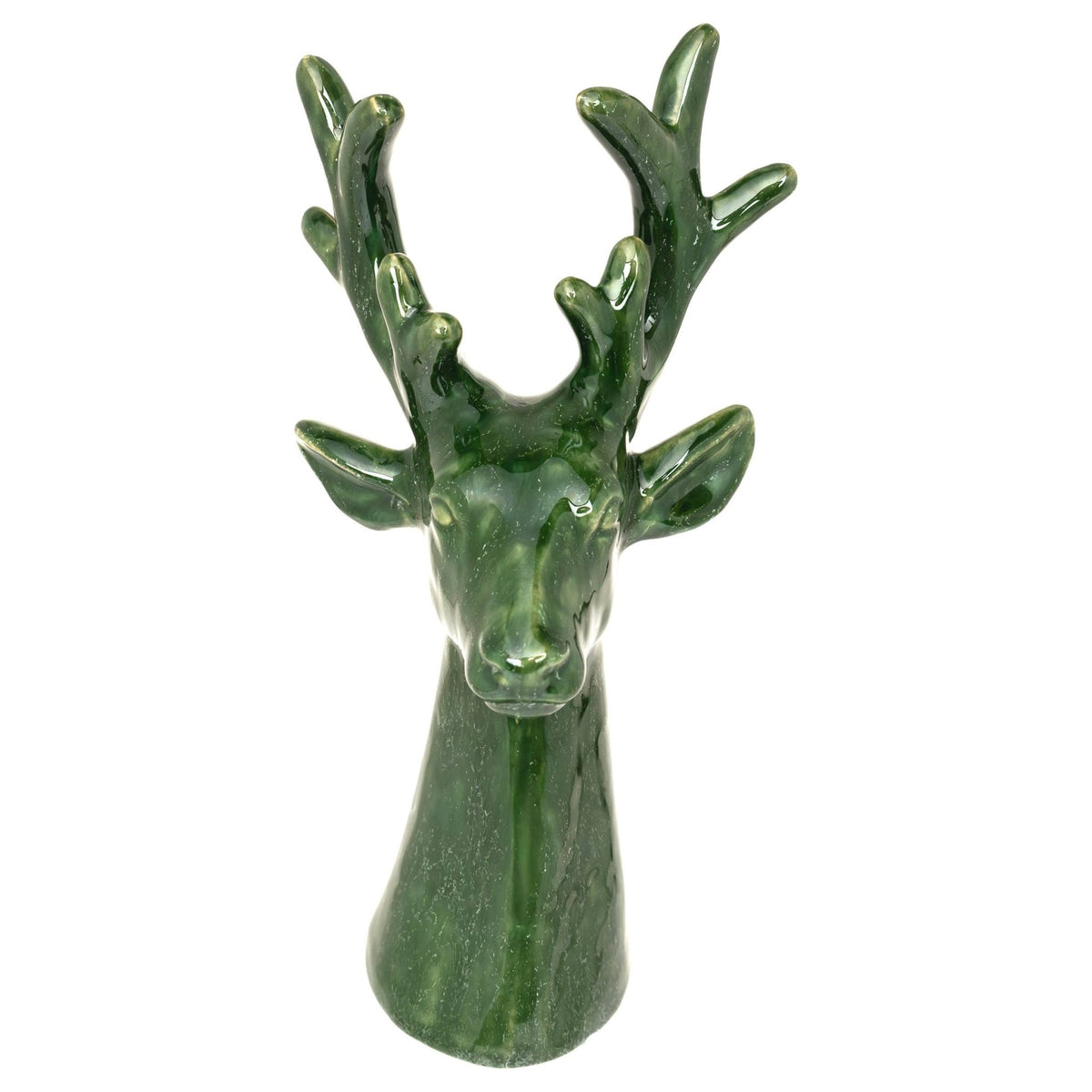 Green Deer Ceramic Statuette - Box Turtle