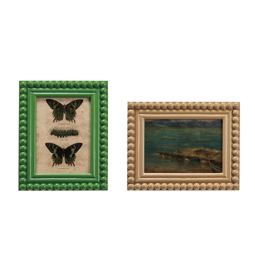 Green or Tan Hobnail Frame - Box Turtle