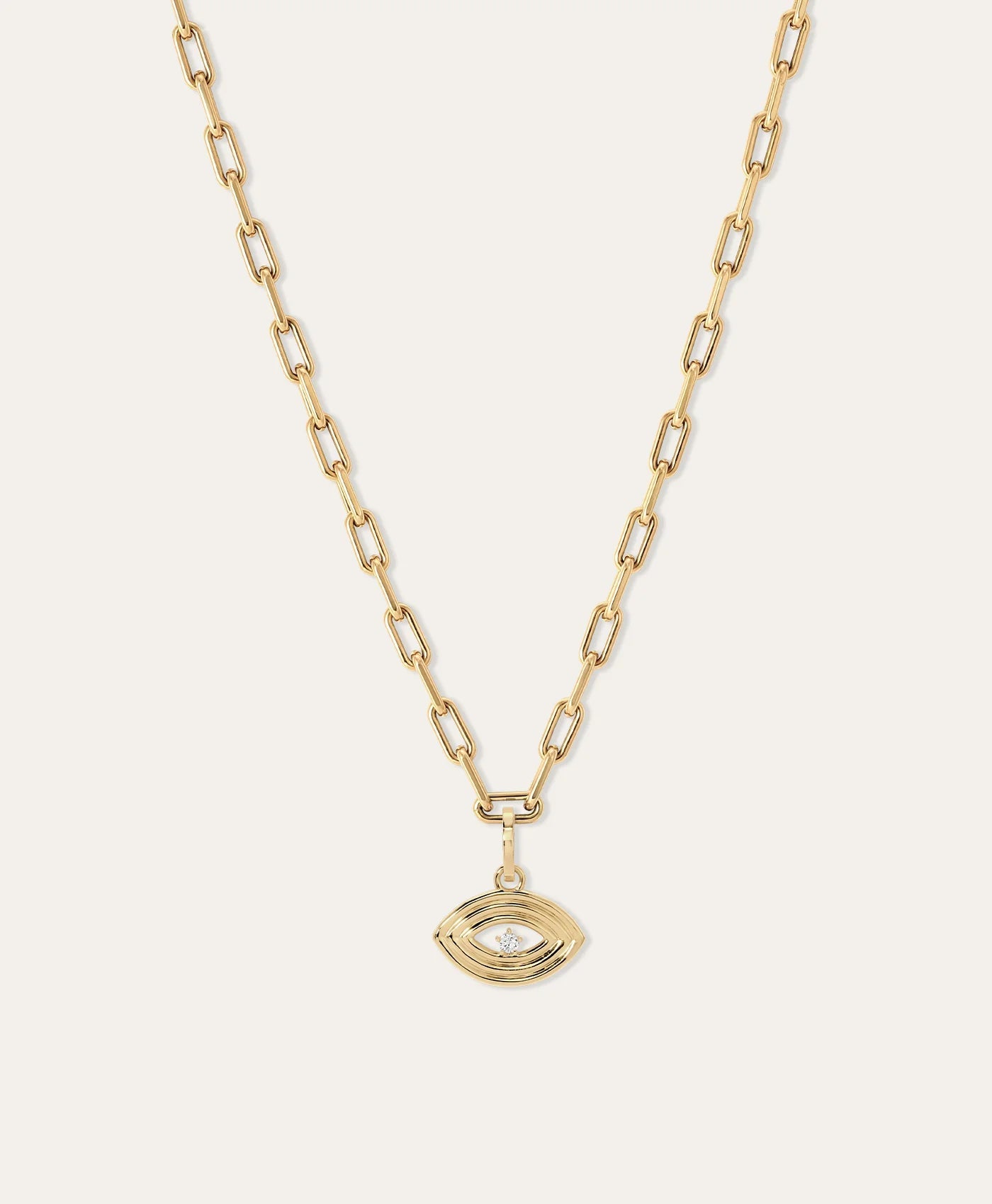 Groovy Diamond Evil Eye Hinged Charm - Box Turtle