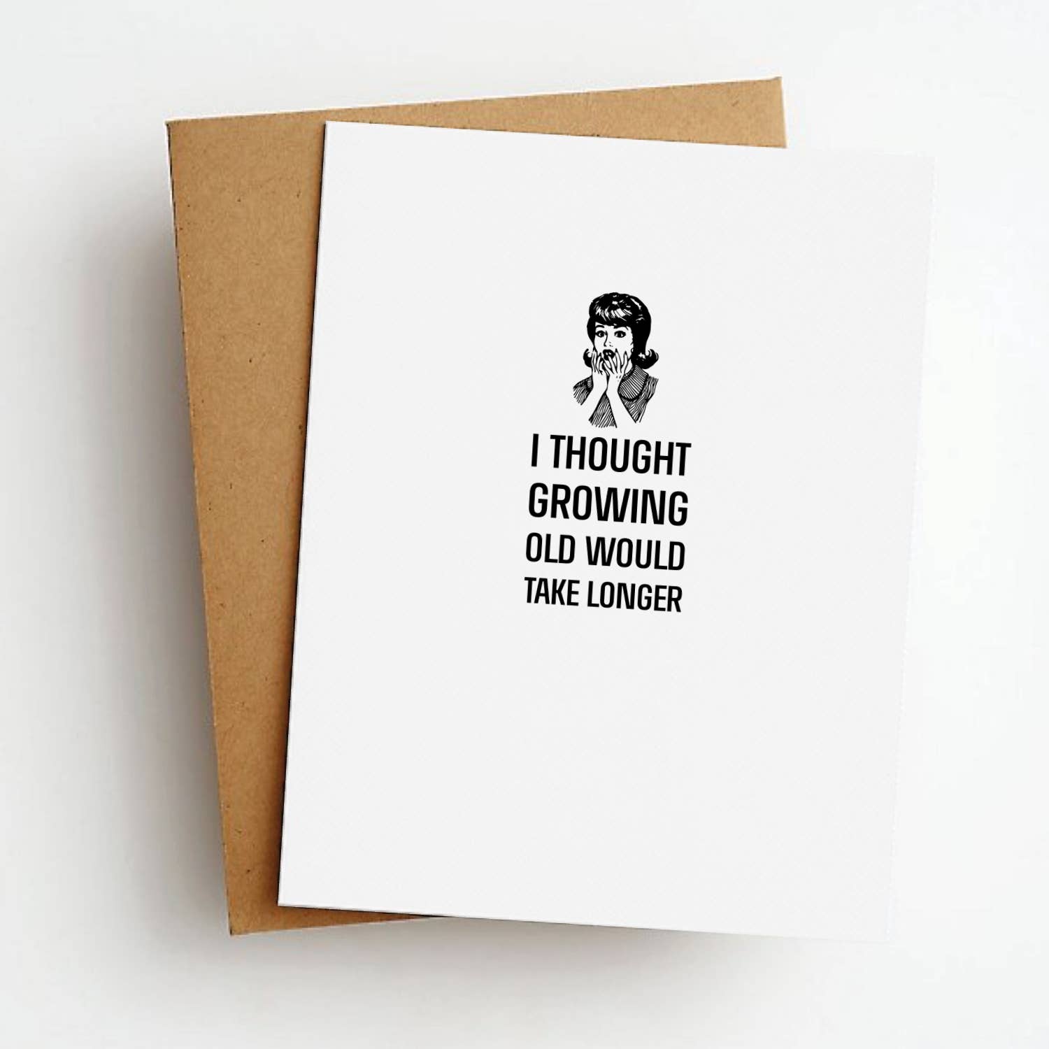 Growing Old Take Longer Funny Birthday Greeting Card - Box Turtle