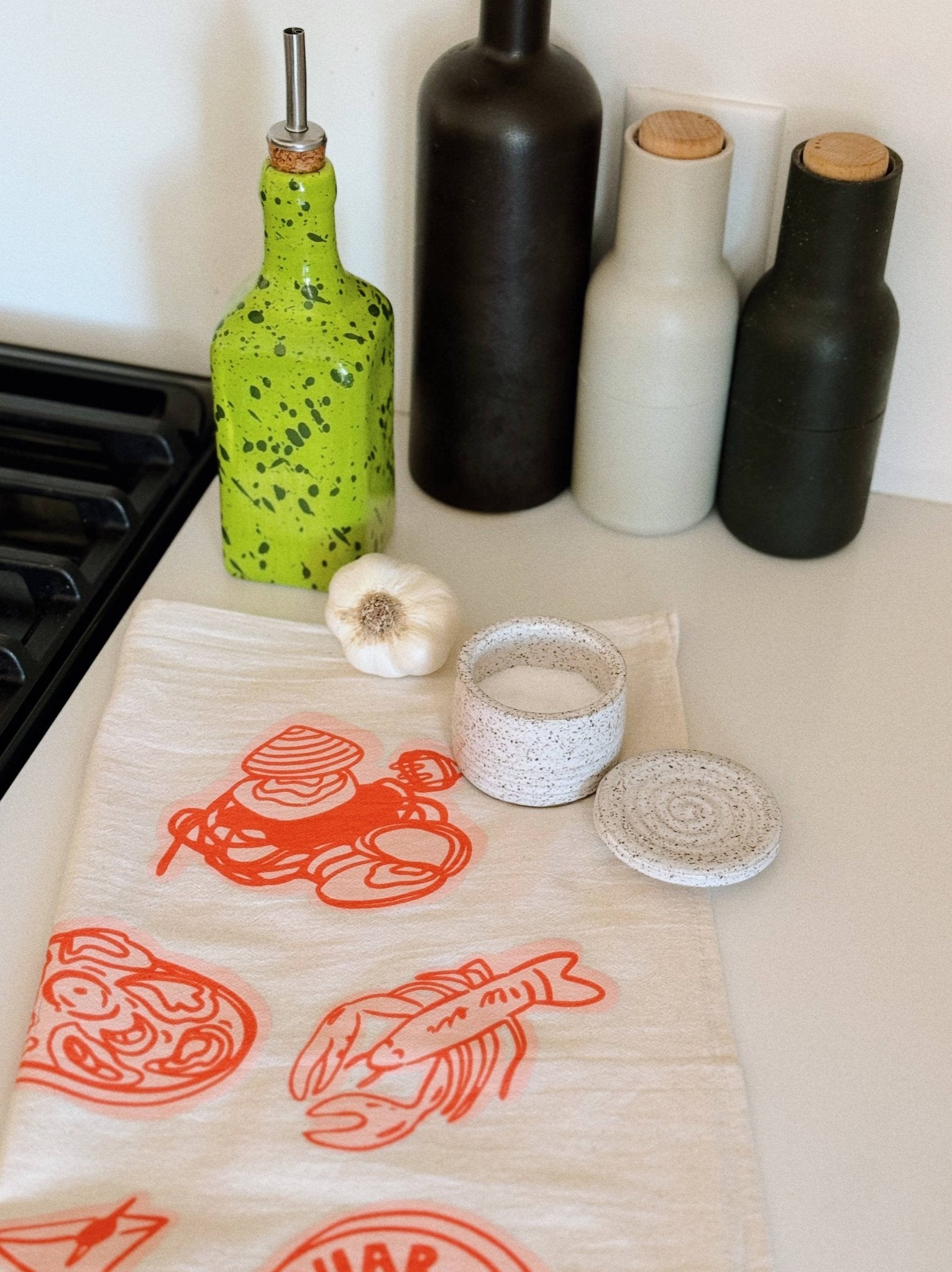 Gumdrop Seven Fishes Tea Towel - Box Turtle