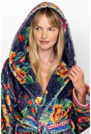 Cozy Robe in Darnahta Scarf Print