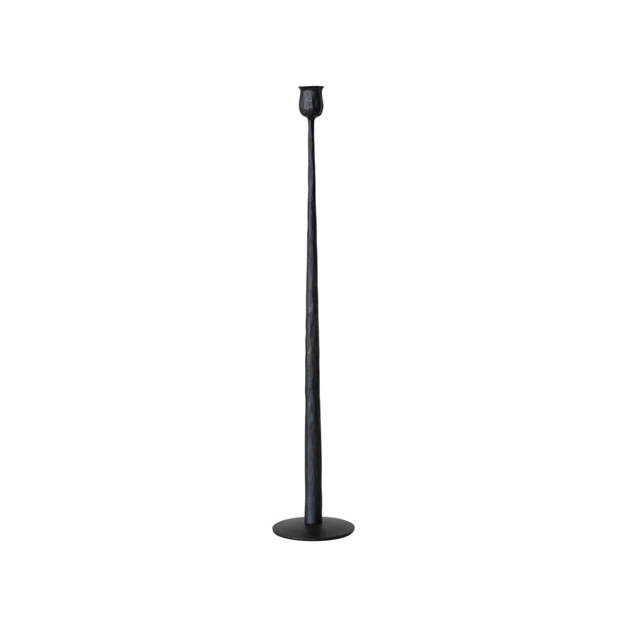 Hand Forged Cast Iron Taper Holder - Box Turtle