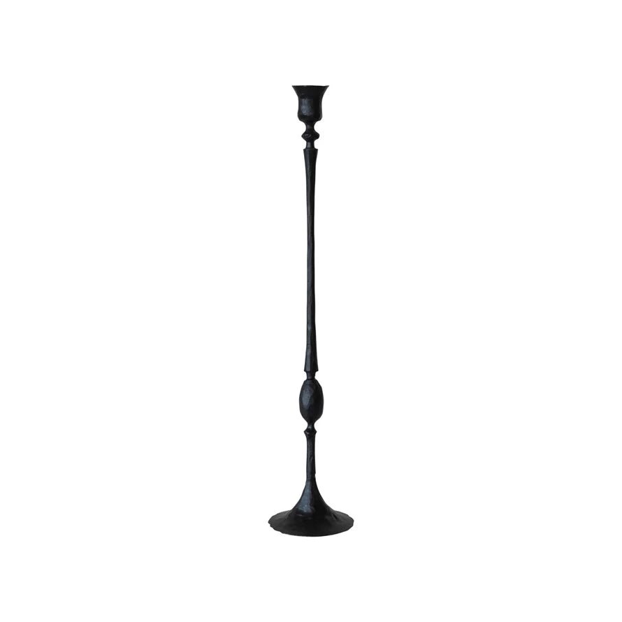 Hand Forged Cast Iron Taper Holder - Box Turtle