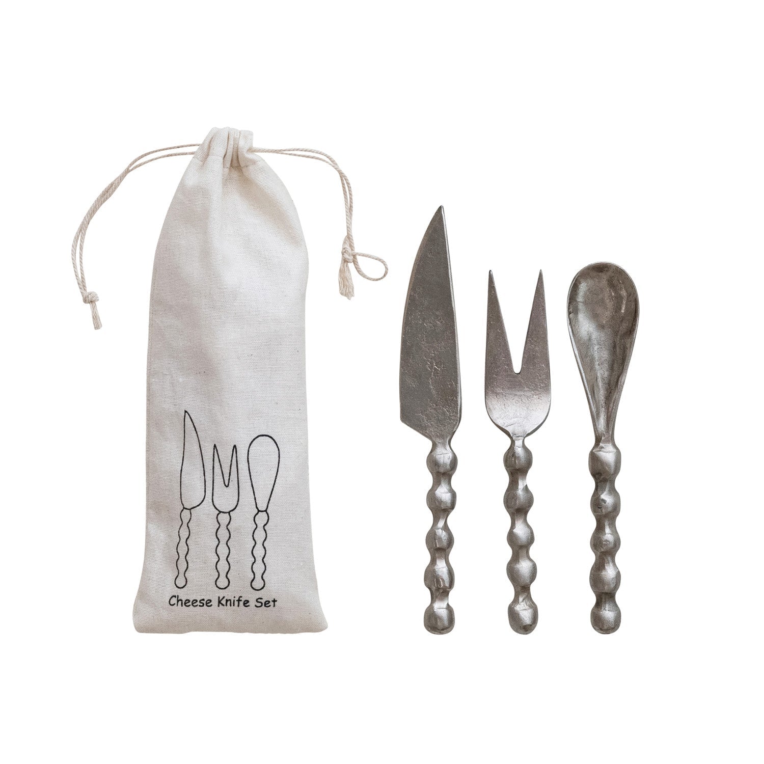 Hand-Forged Iron Cheese Knives - Box Turtle