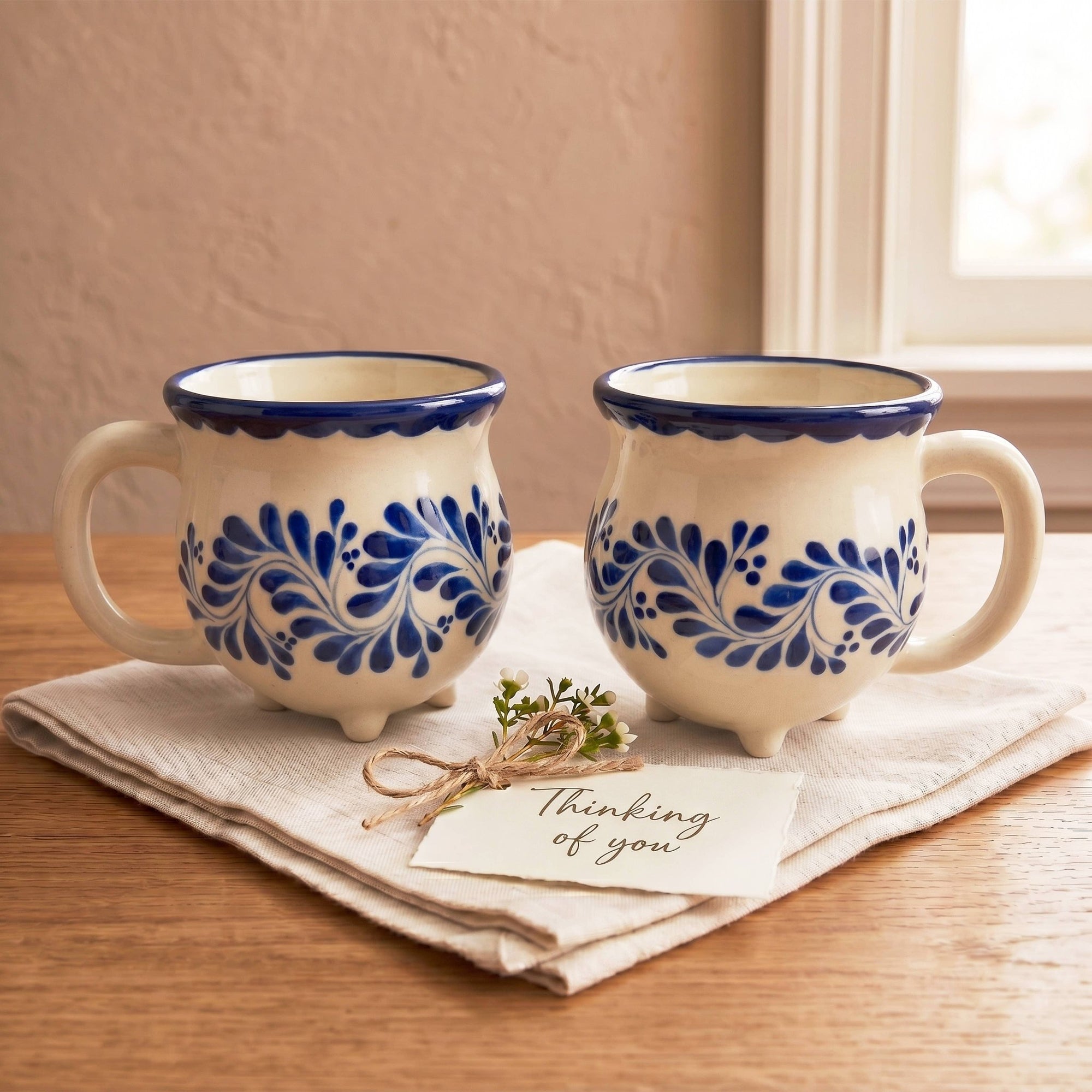 Hand Painted Ceramic Coffee Mug - Box Turtle