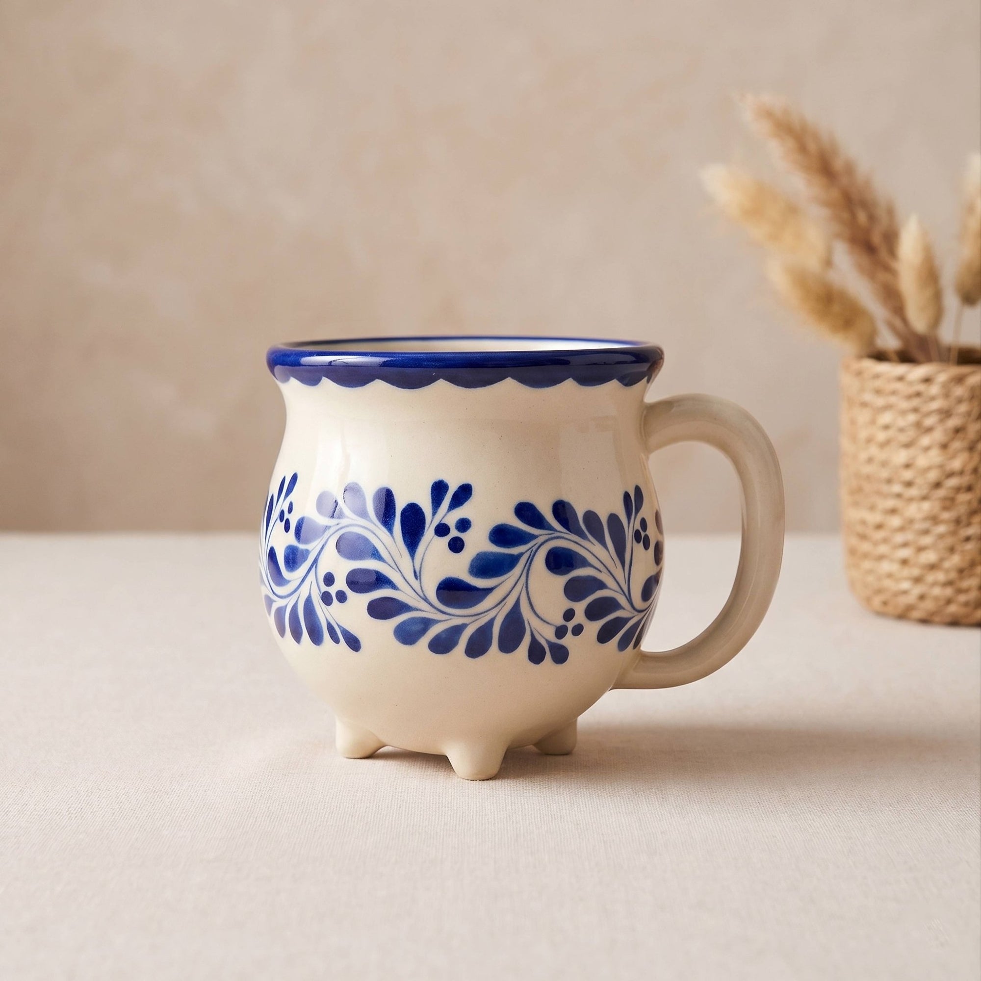 Hand Painted Ceramic Coffee Mug - Box Turtle