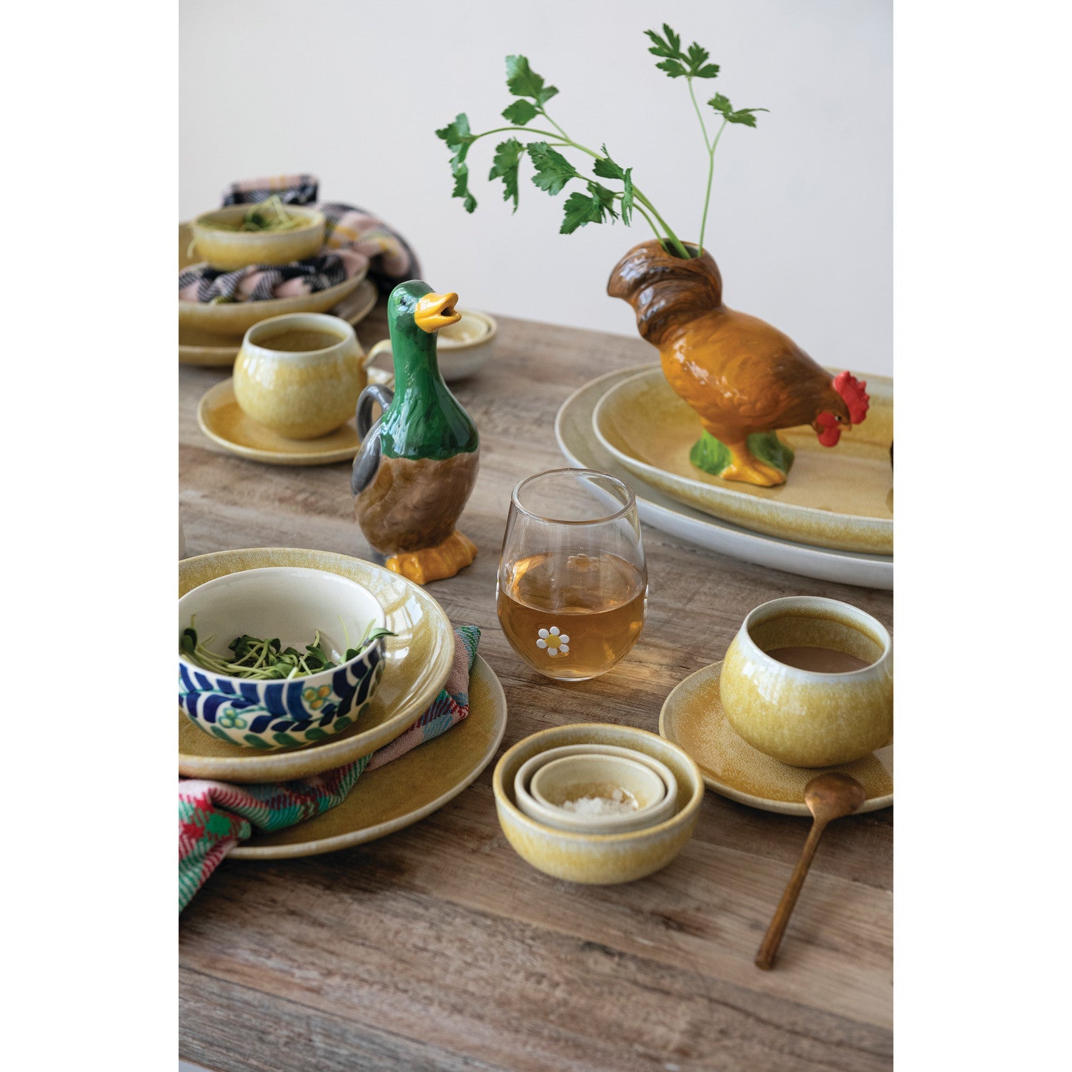 Hand - Painted Duck Shaped Pitcher - Box Turtle