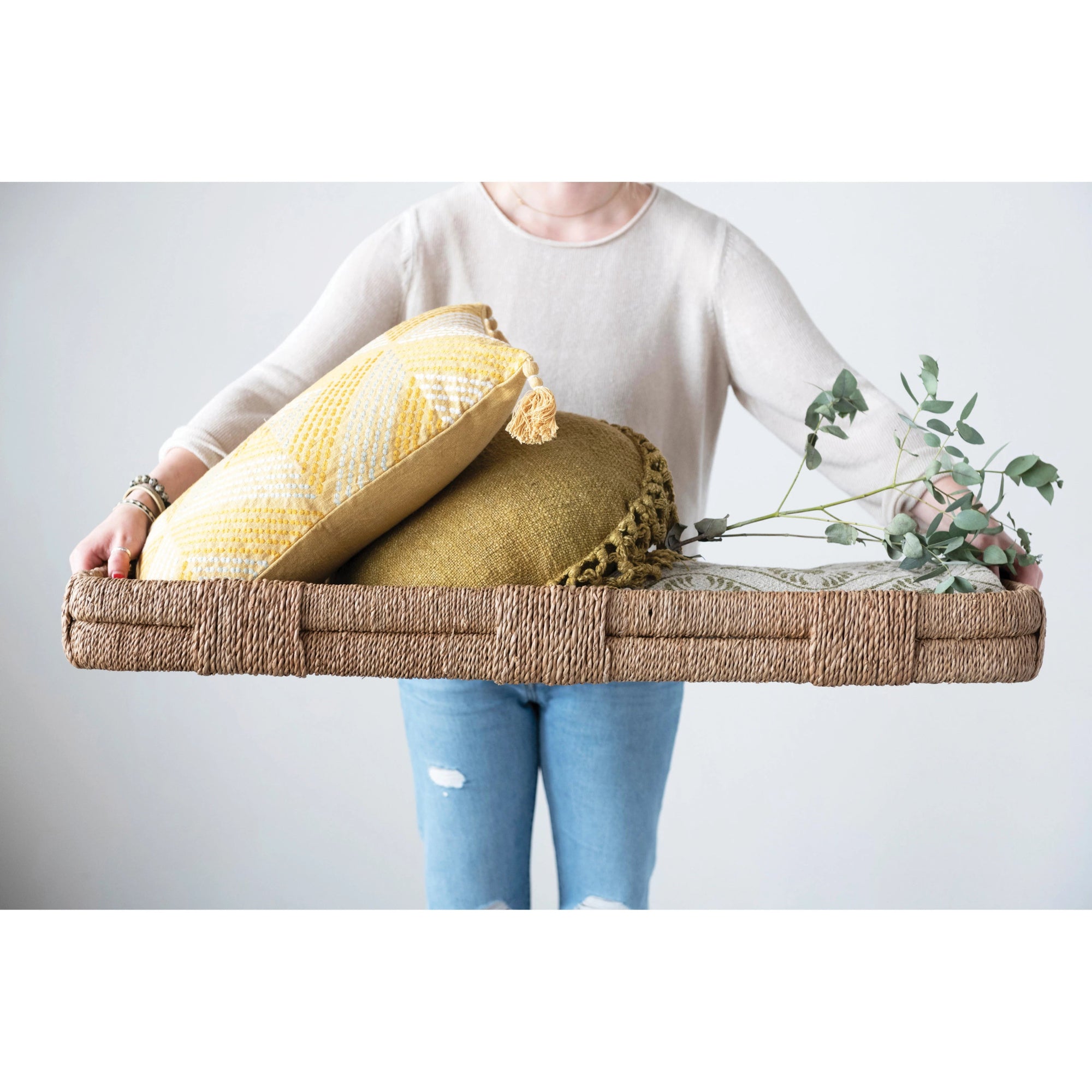 Hand - Woven Bankuan Tray - Box Turtle