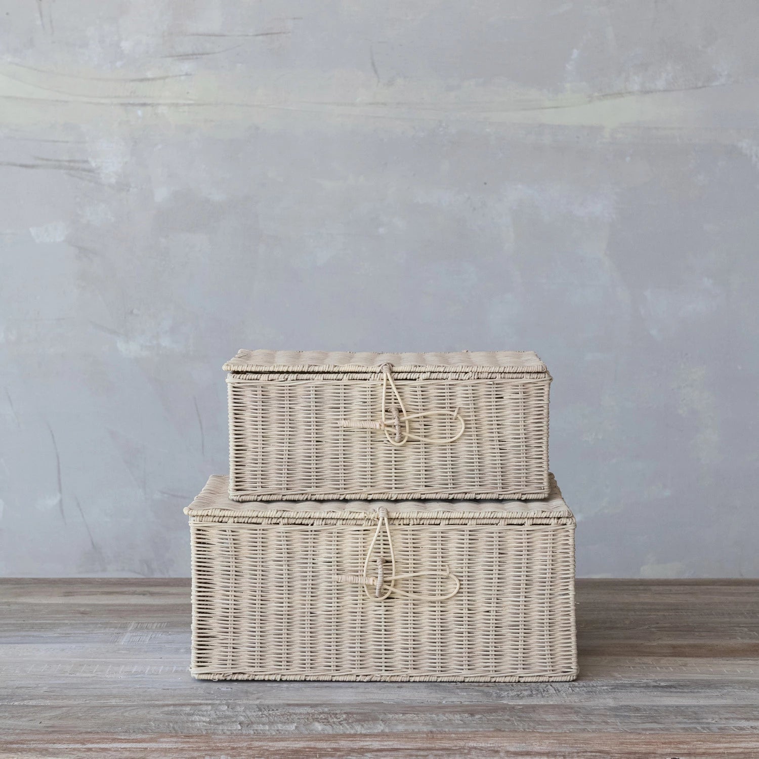 Hand - Woven Rattan Boxes - Box Turtle