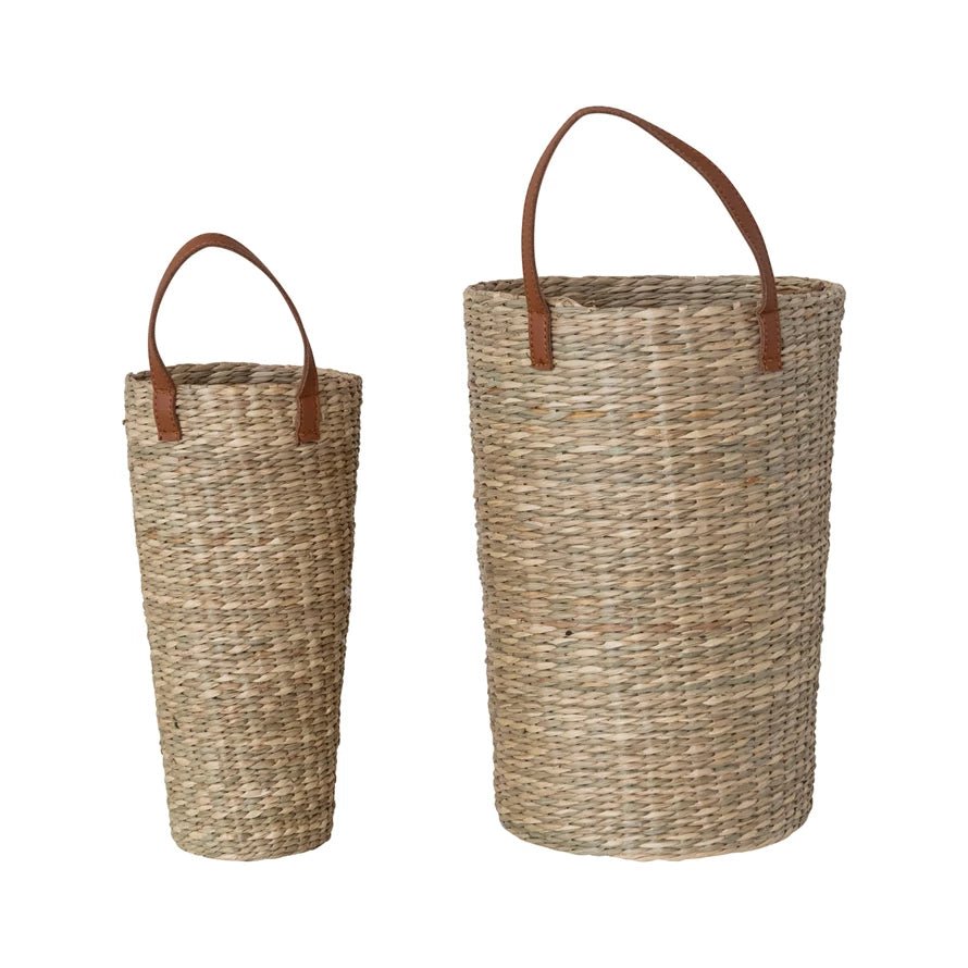 Hand - Woven Seagrass Baskets - Box Turtle