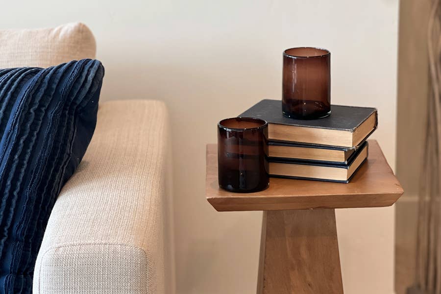 Handblown Mexican DOF Glasses - Box Turtle