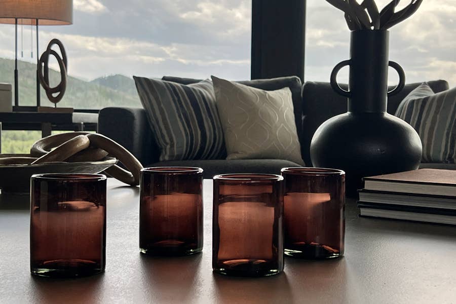 Handblown Mexican DOF Glasses - Box Turtle