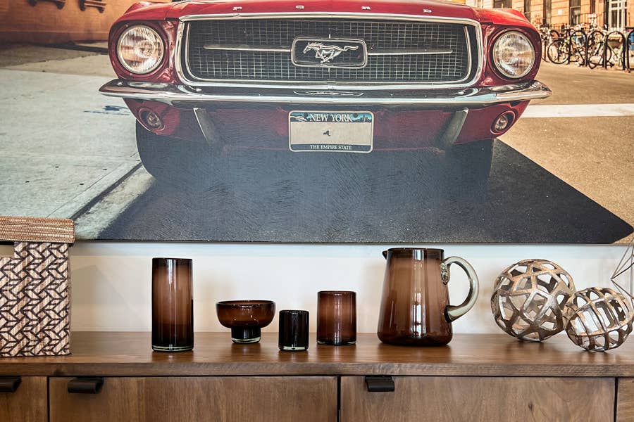 Handblown Mexican DOF Glasses - Box Turtle