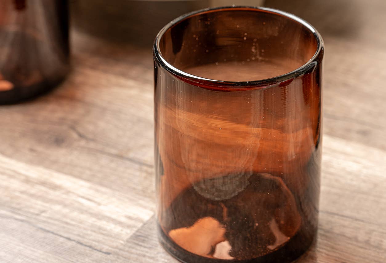 Handblown Mexican DOF Glasses - Box Turtle