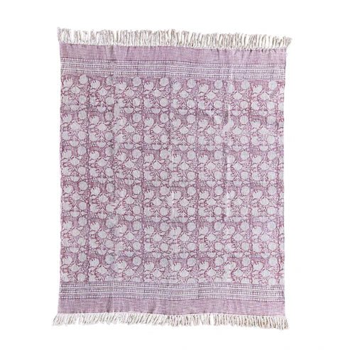 Handloom Cotton Throw - Box Turtle