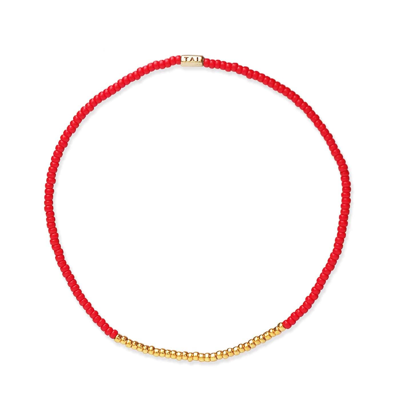 Handmade Seed Bead Stretch BRC With Gold Beaded Accents - Box Turtle