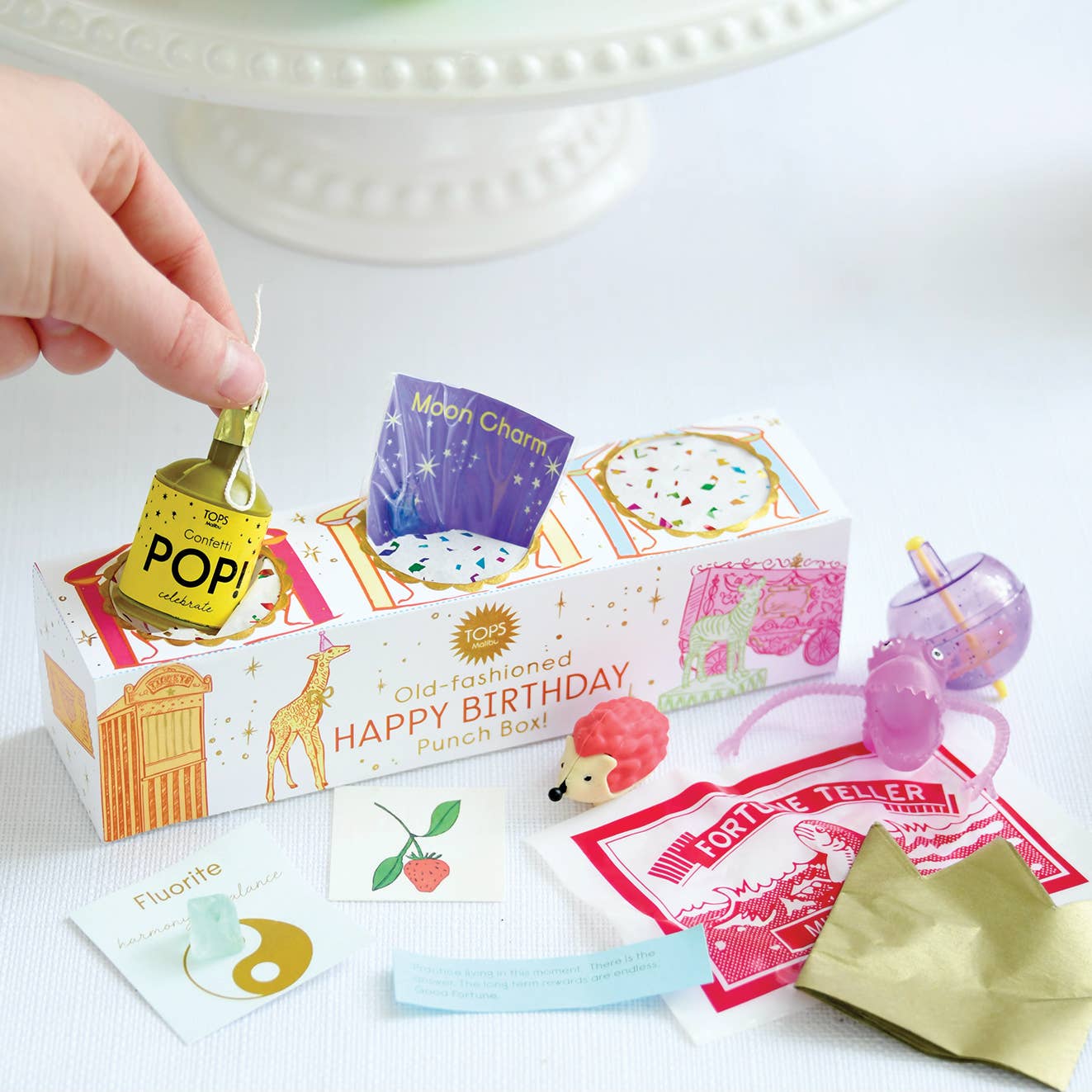 Happy Birthday Old Fashioned Punch Box - Box Turtle