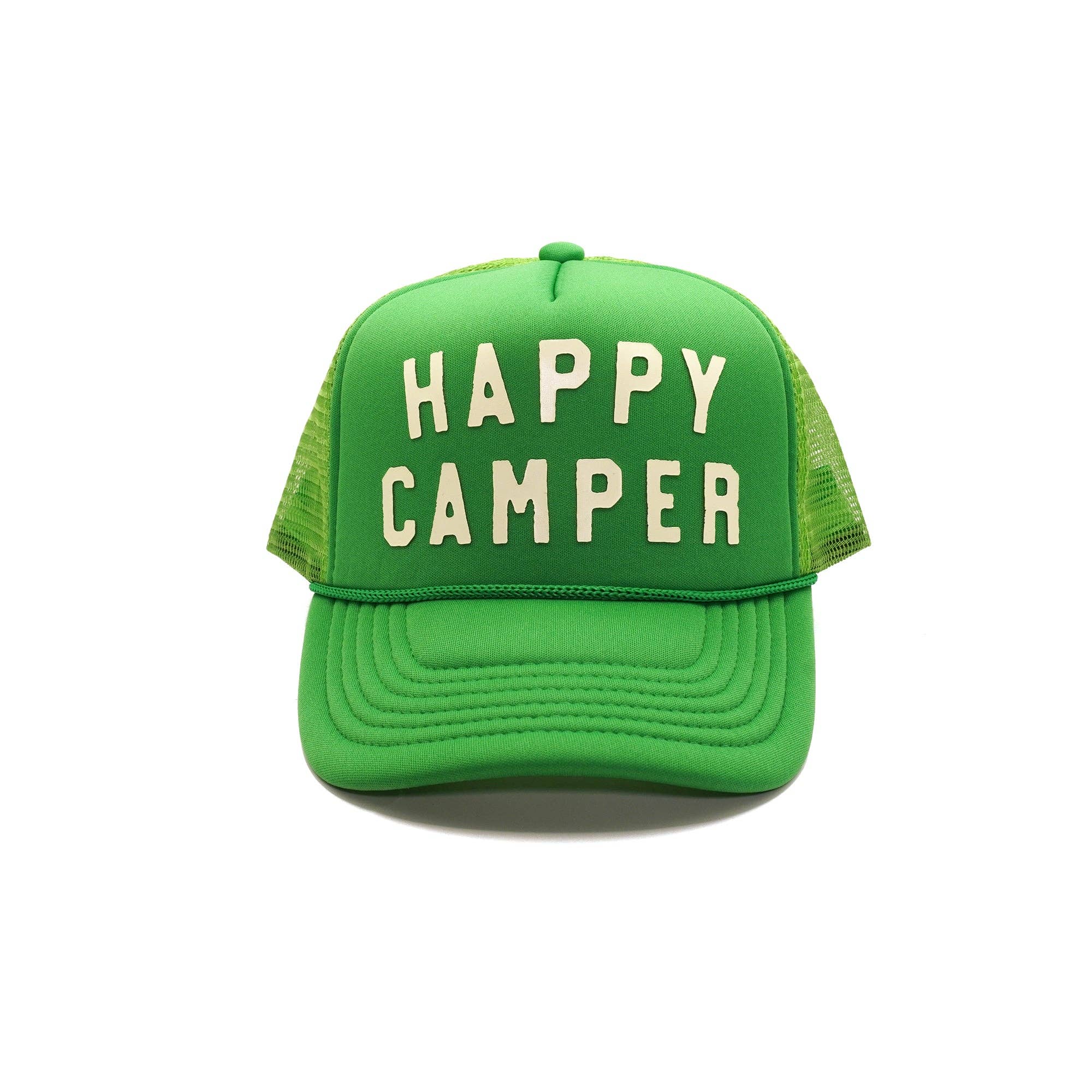 Happy Camper Trucker Hat - Box Turtle