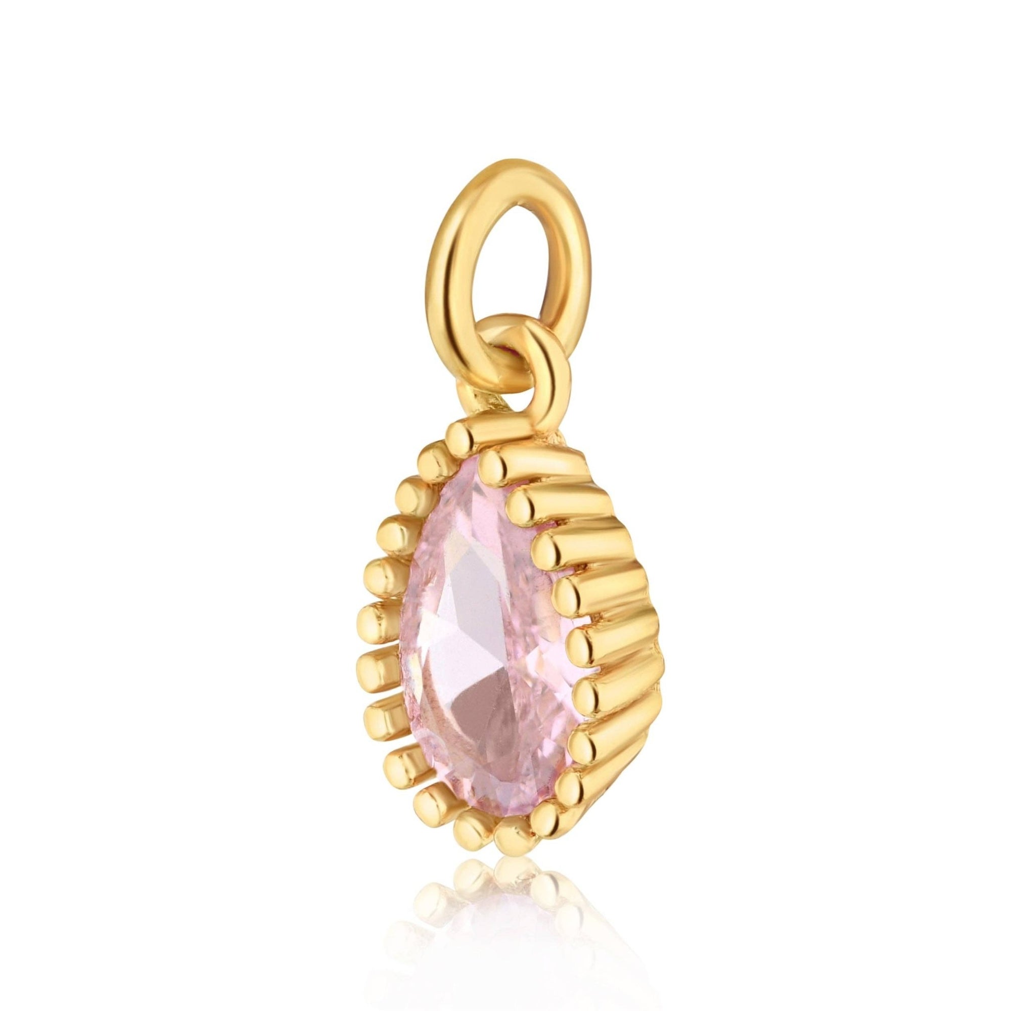 Harlow Teardrop Charm - Box Turtle