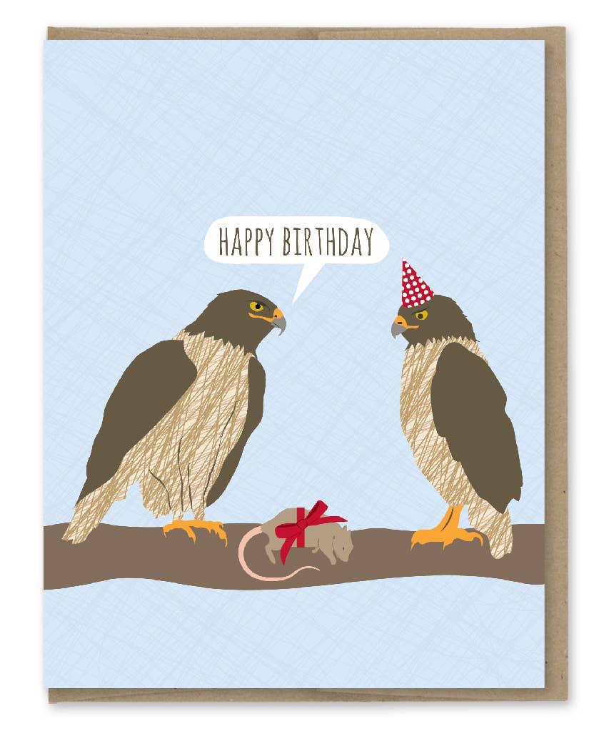 Hawks Birthday Card - Box Turtle
