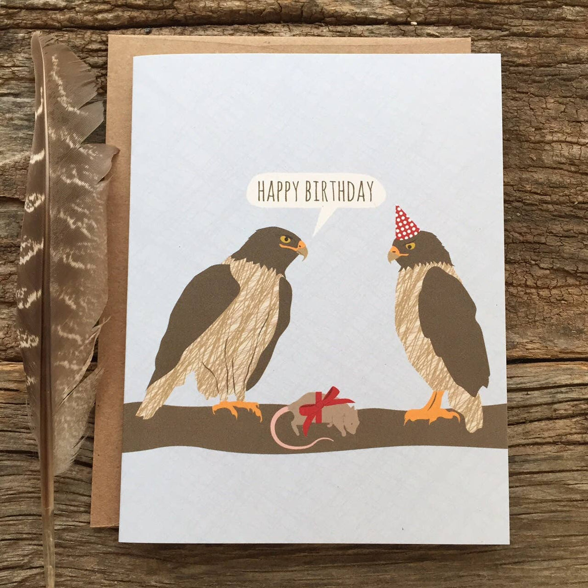 Hawks Birthday Card - Box Turtle