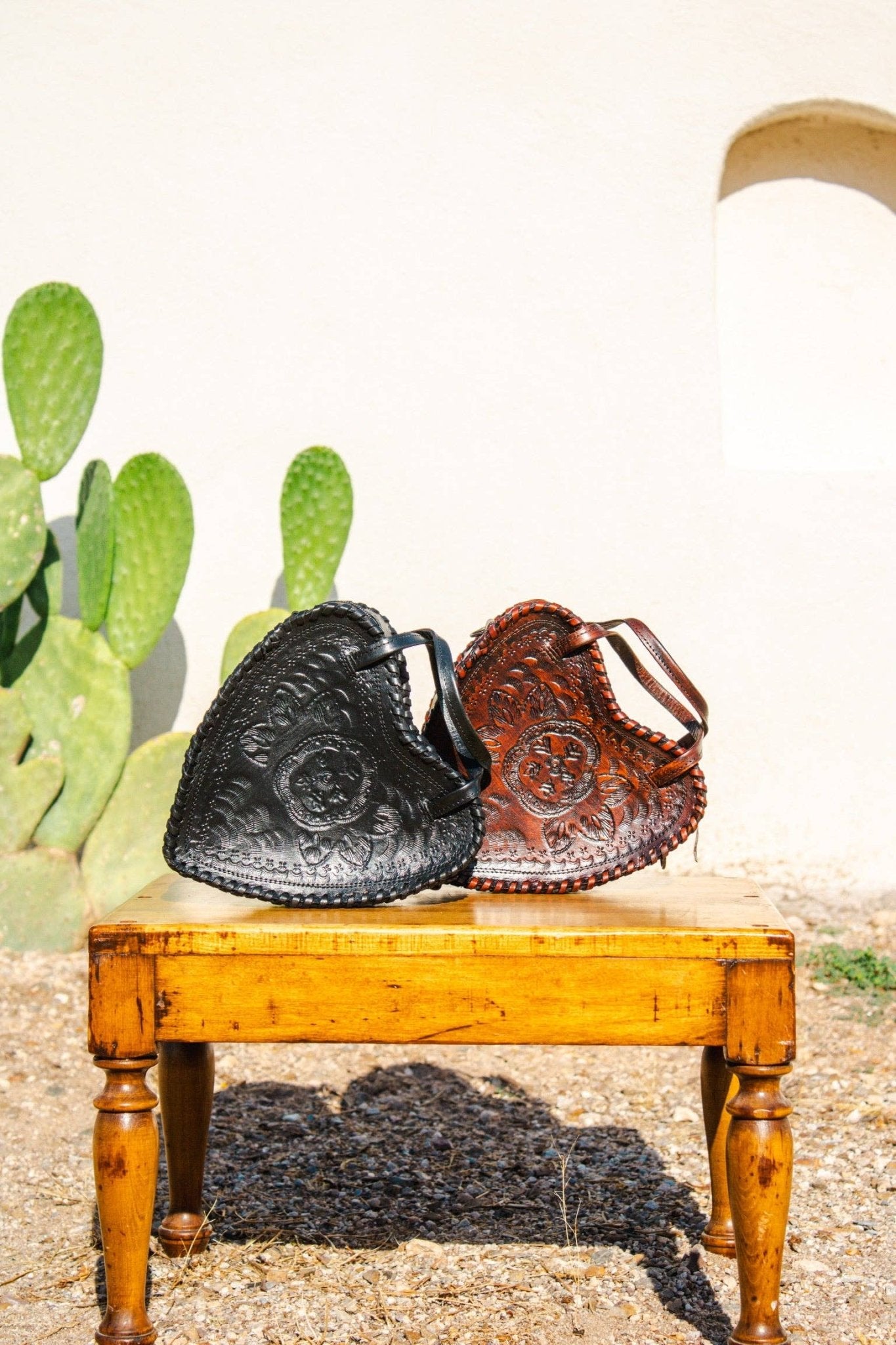 Heart Leather Purse - Box Turtle