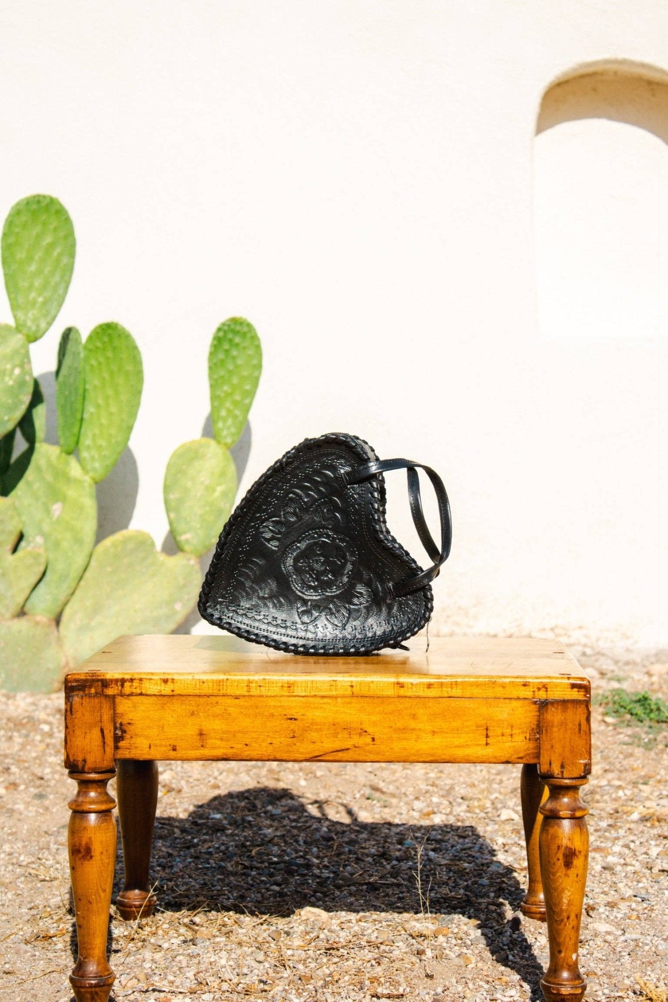 Heart Leather Purse - Box Turtle