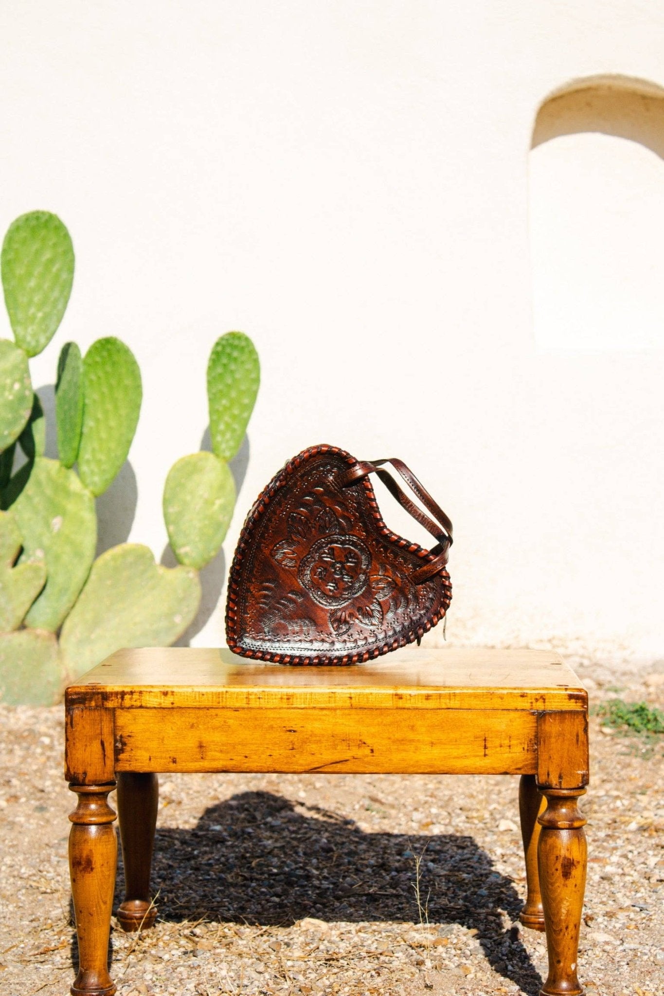 Heart Leather Purse - Box Turtle