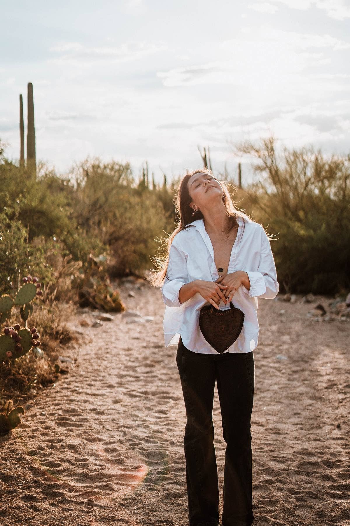 Heart Leather Purse - Box Turtle