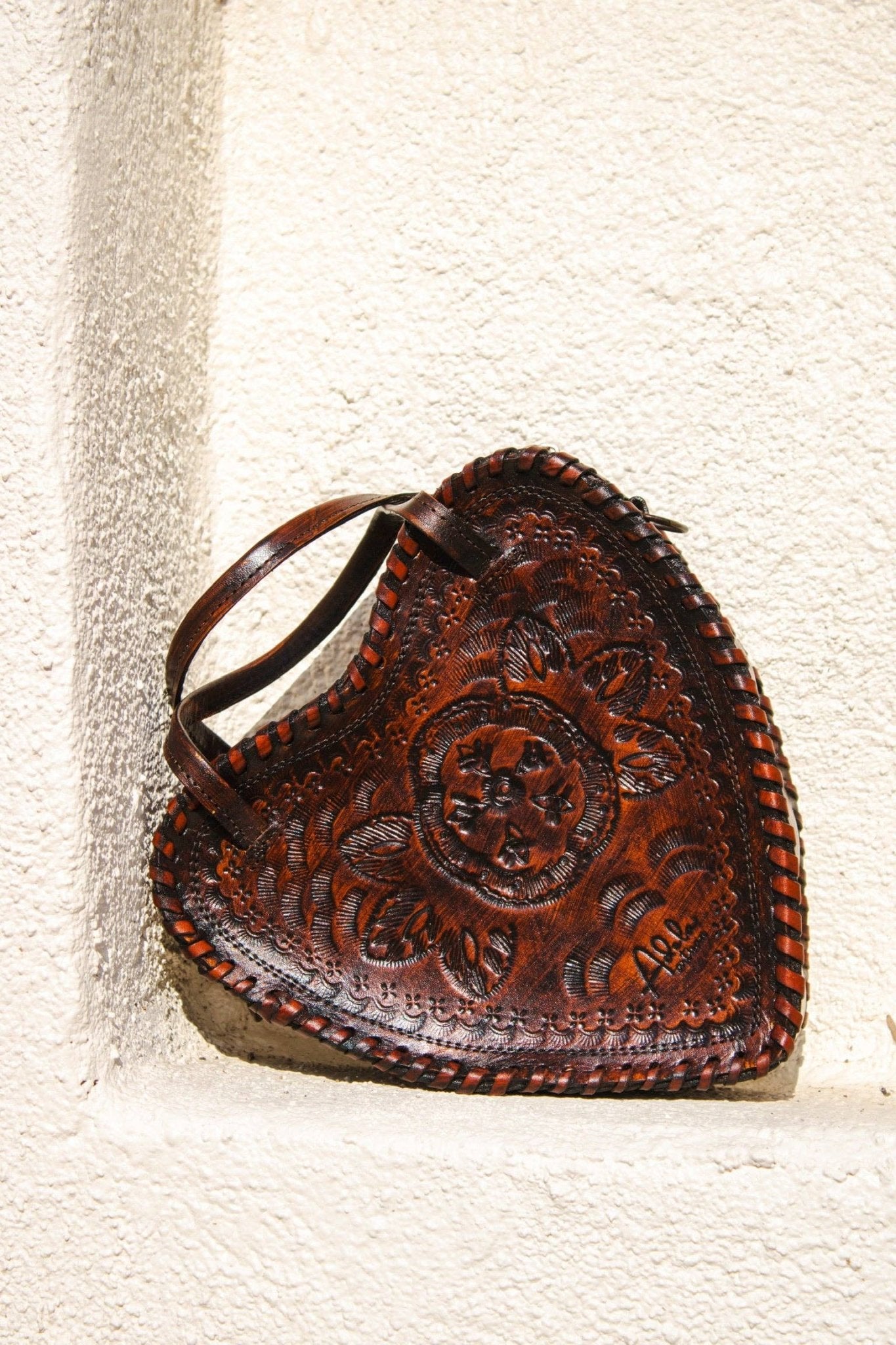 Heart Leather Purse - Box Turtle