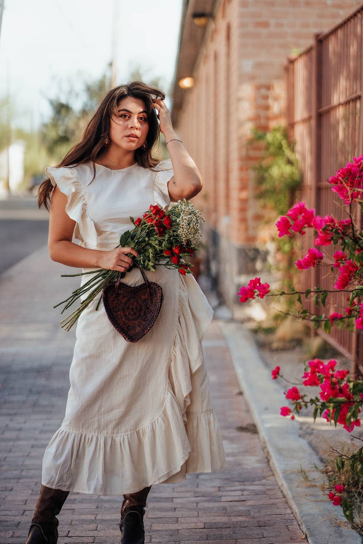 Heart Leather Purse - Box Turtle
