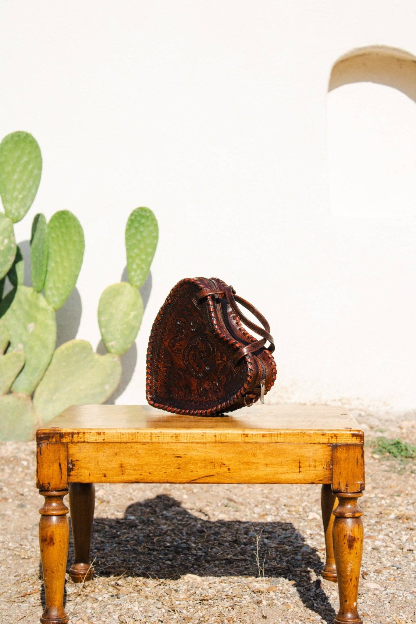 Heart Leather Purse - Box Turtle