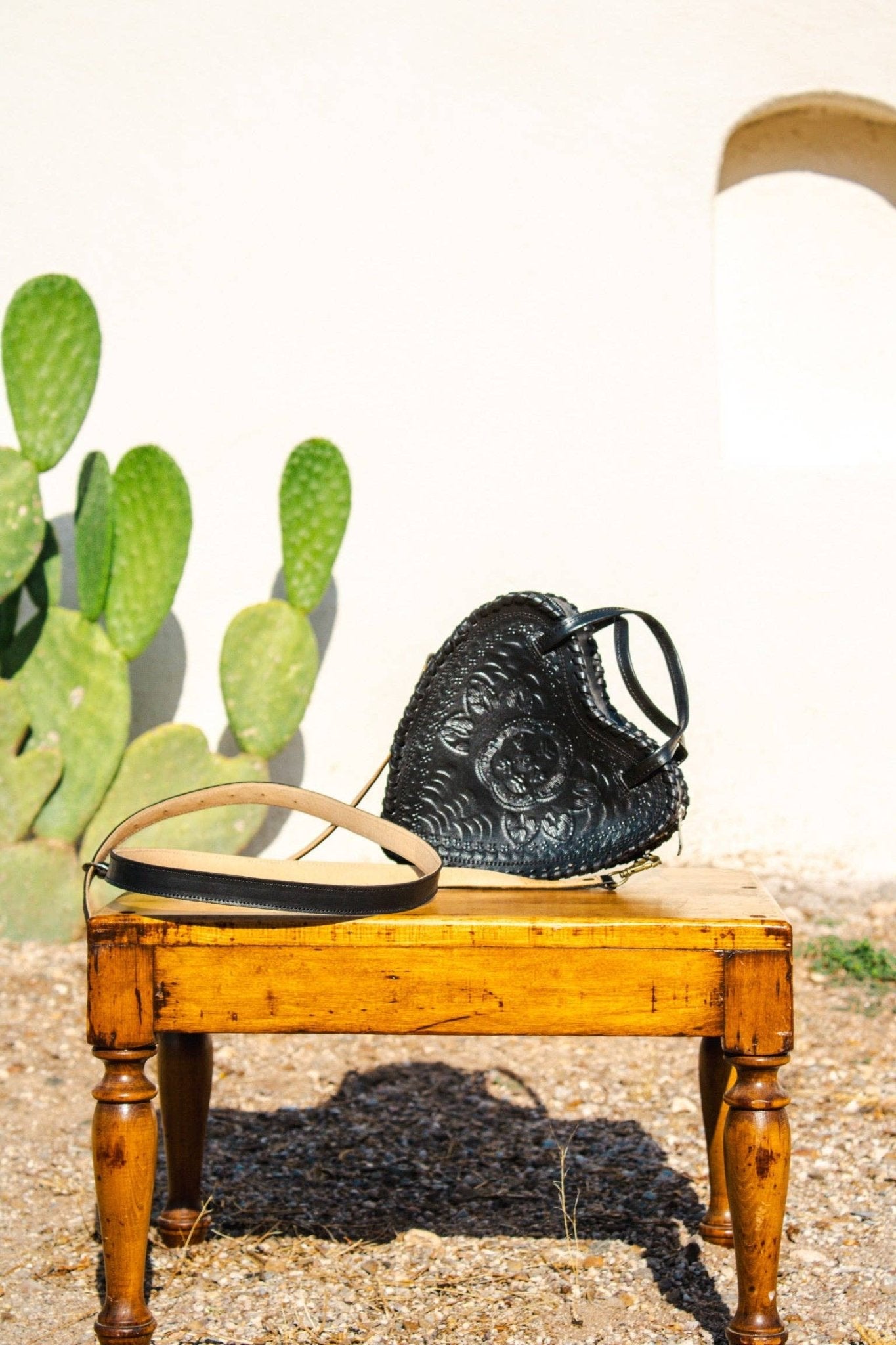 Heart Leather Purse - Box Turtle