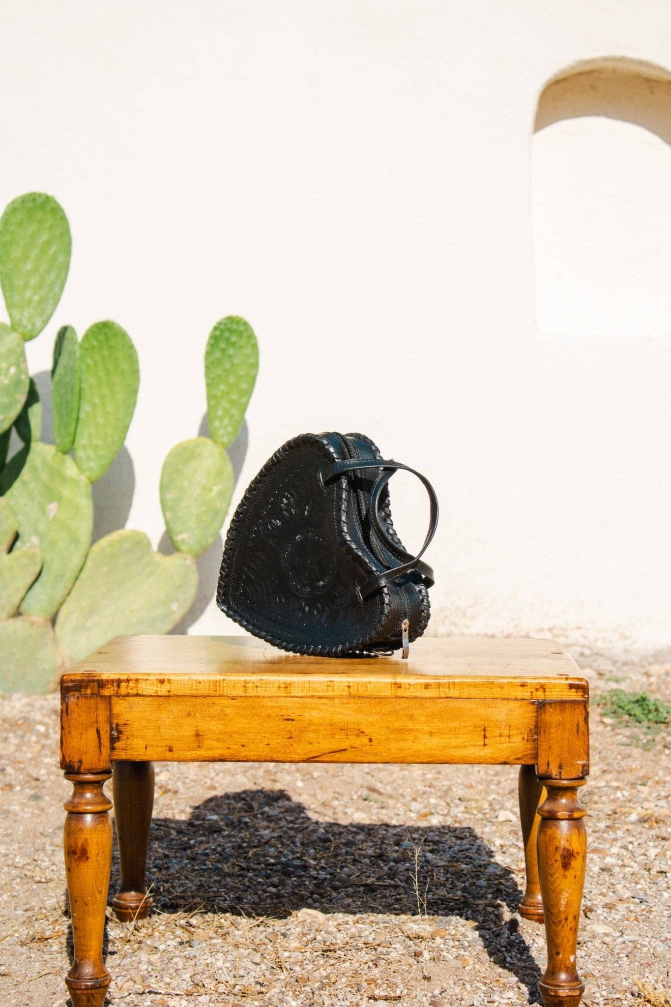 Heart Leather Purse - Box Turtle