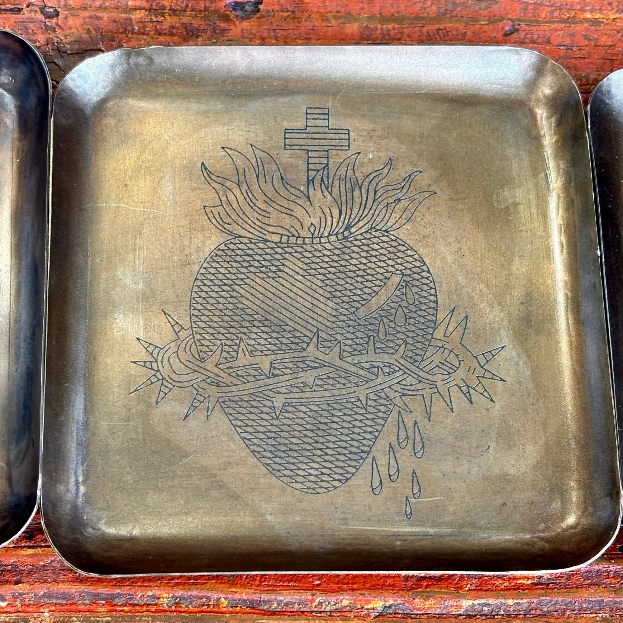 Hearts of the Holy Family Tray - Box Turtle