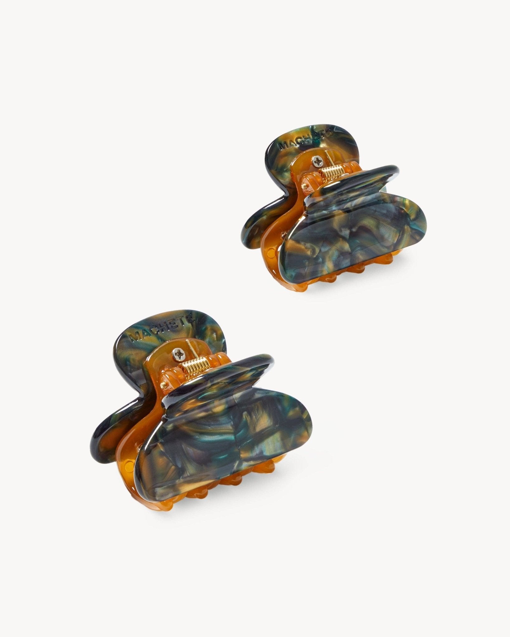 Heirloom Hair Clip In Green Tortoise - Box Turtle