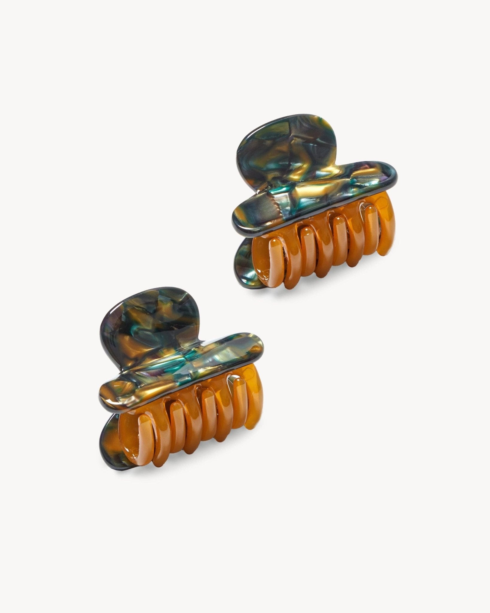 Heirloom Hair Clip In Green Tortoise - Box Turtle