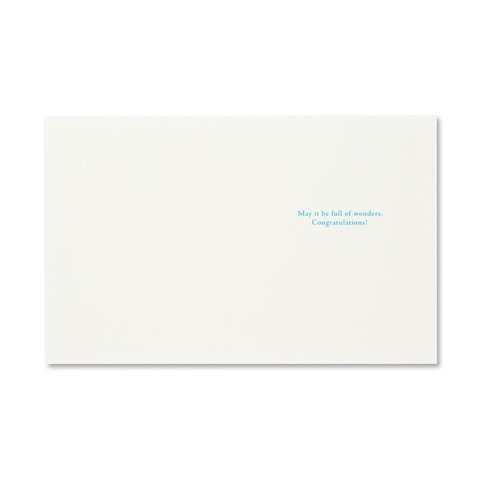 Hello to a New Adventure Baby Card - Box Turtle